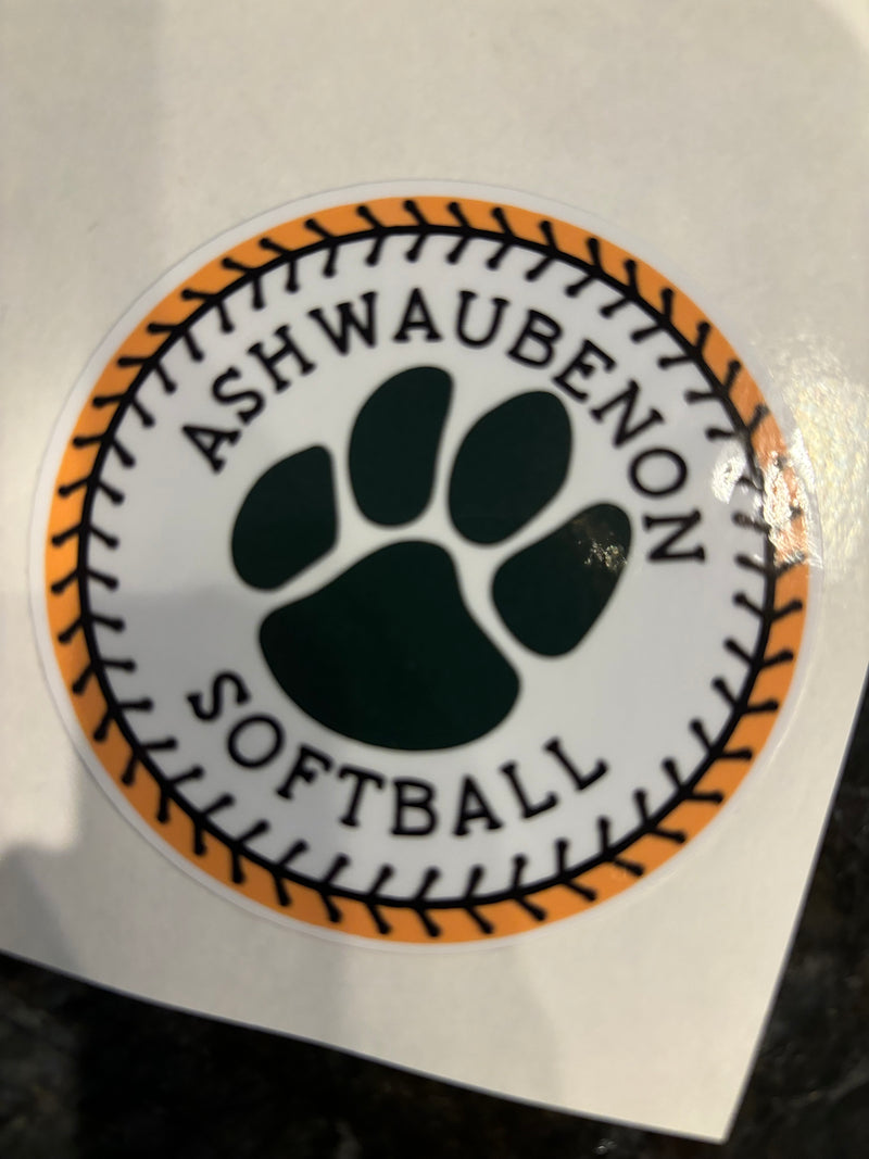 AGSA Ashwaubenon Softball Sticker