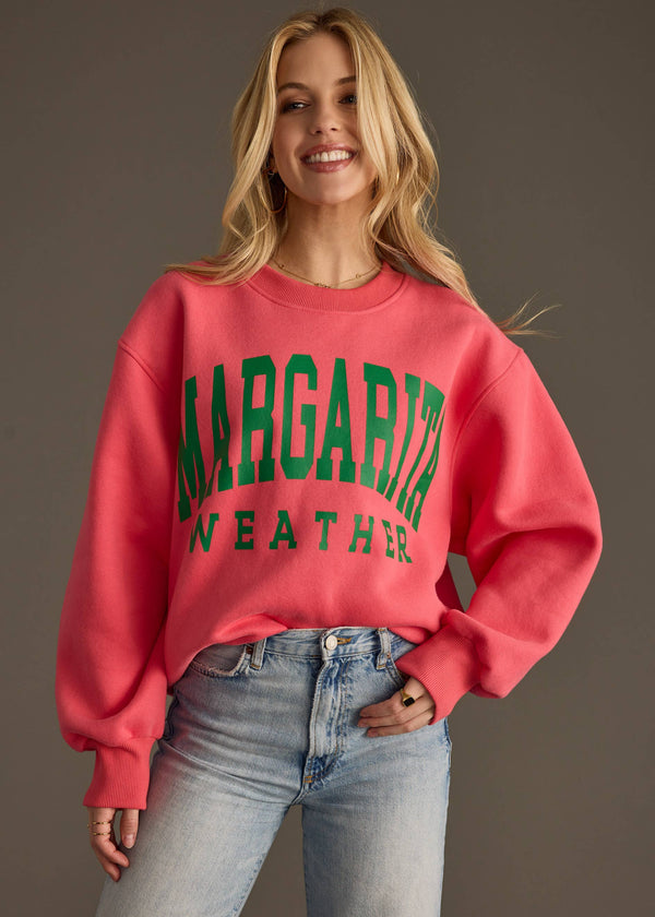Coral Margarita Weather Sweatshirt