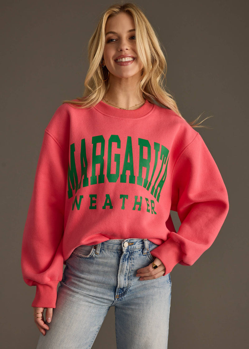 Coral Margarita Weather Sweatshirt
