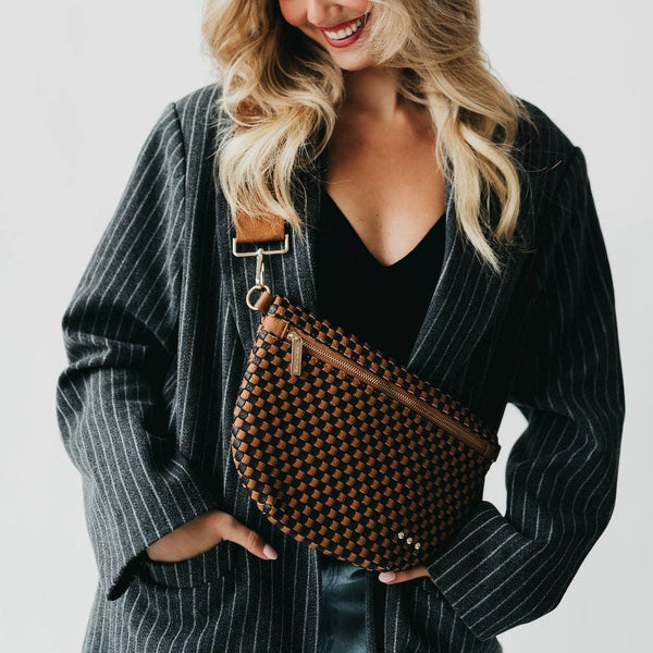 Westlyn Woven Bum Bag Wholesale - NEW COLOR ADDED!: Brown
