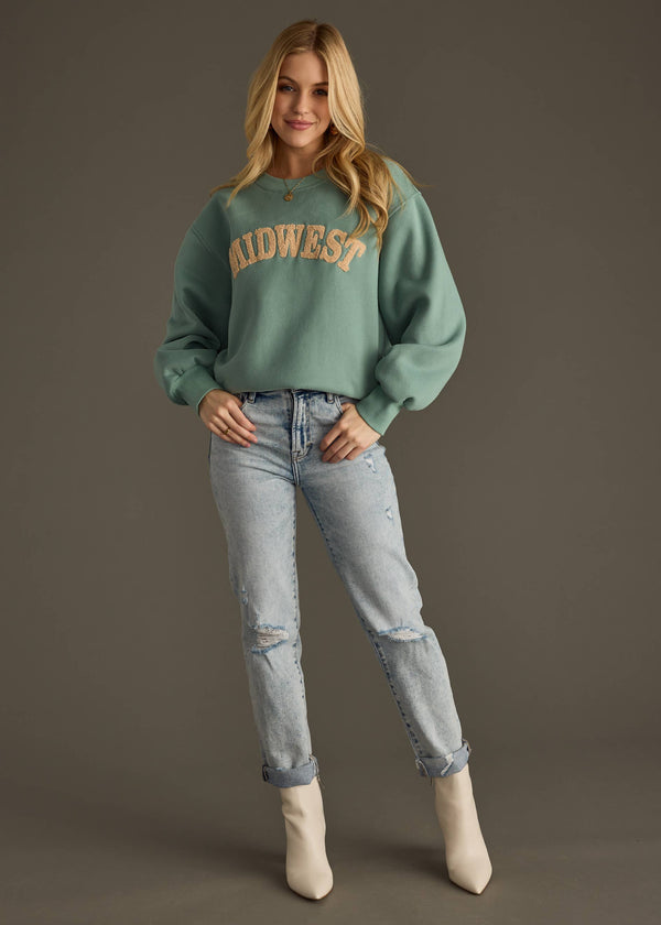 Dusty Teal Midwest Sweatshirt