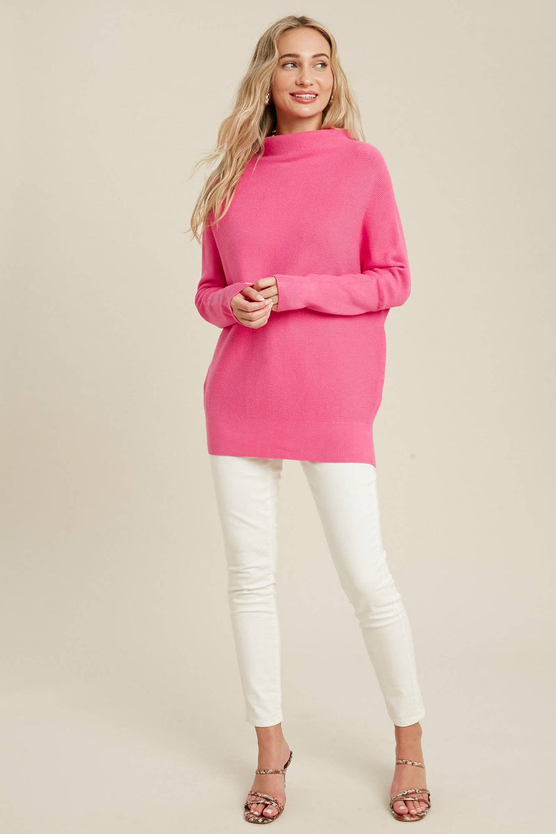 SLOUCH NECK DOLMAN PULLOVER