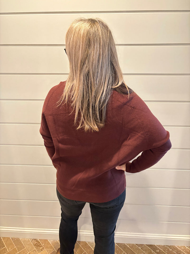 SLOUCH NECK DOLMAN PULLOVER - Multiple Colors