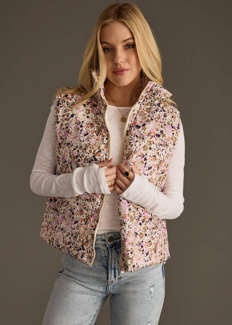 Multicolored Floral Vest