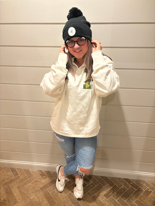 Preble Enza Pom Beanie - Black