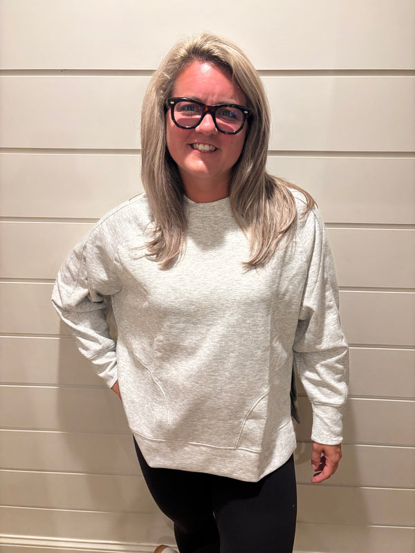 Scruba Round Neck Pullover w/Slits
