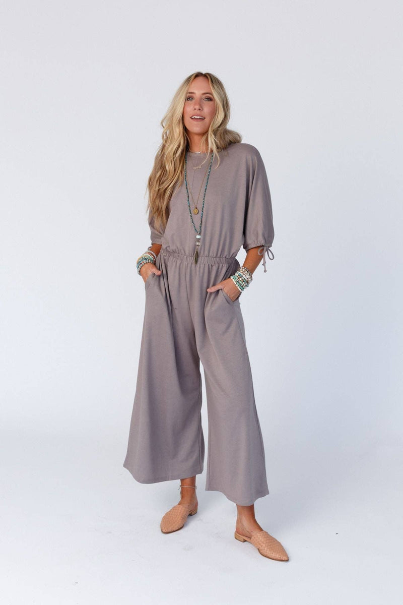 Carolina Comfy Wide Leg Jumpsuit - Coco