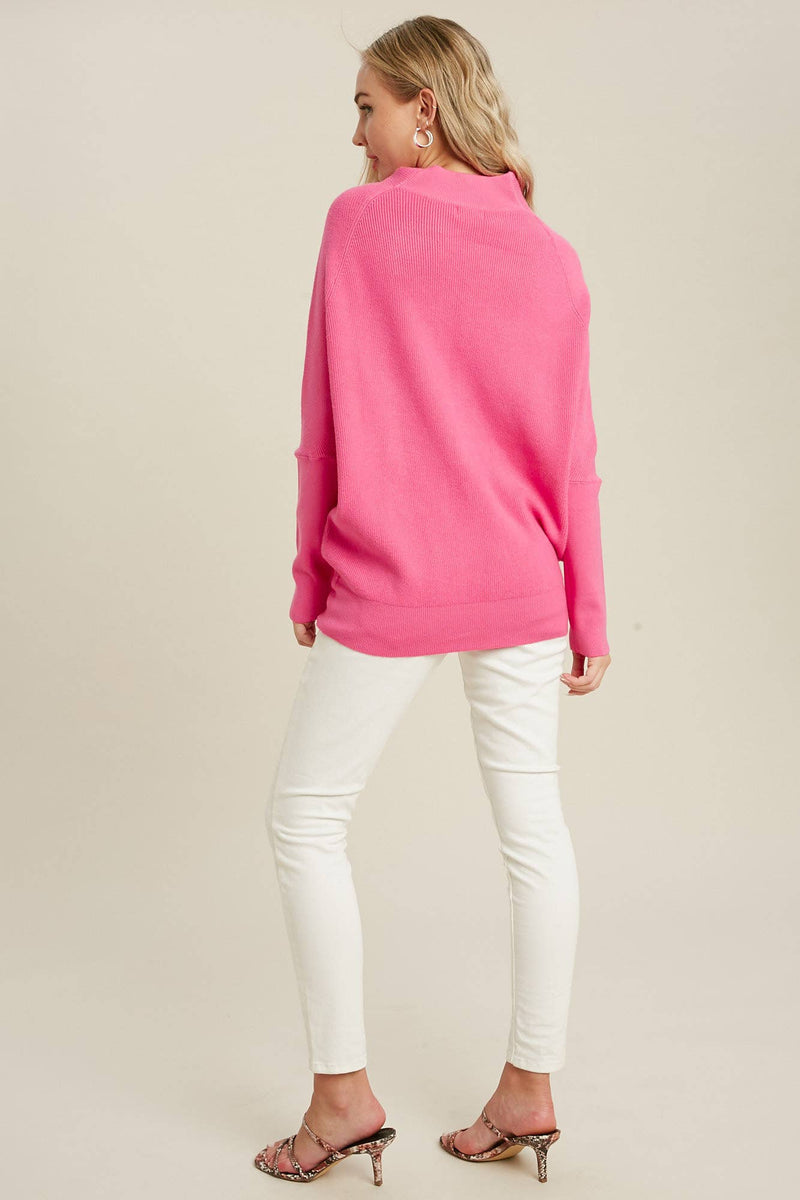 SLOUCH NECK DOLMAN PULLOVER