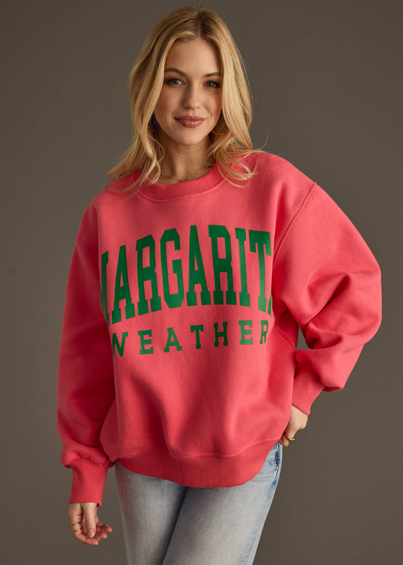 Coral Margarita Weather Sweatshirt
