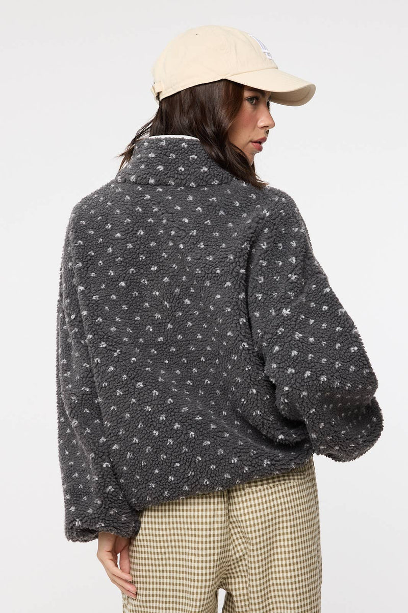 HEART SHERPA FLEECE PULLOVER / WL25-11073