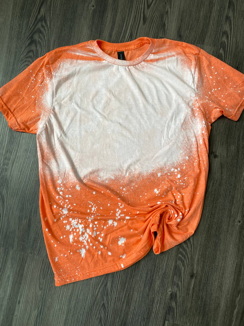 Customized Bleached T-shirts  *Multiple Colors.  For any team