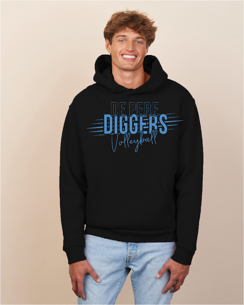 De Pere Diggers Enza Heavyweight Hoodie Pirates