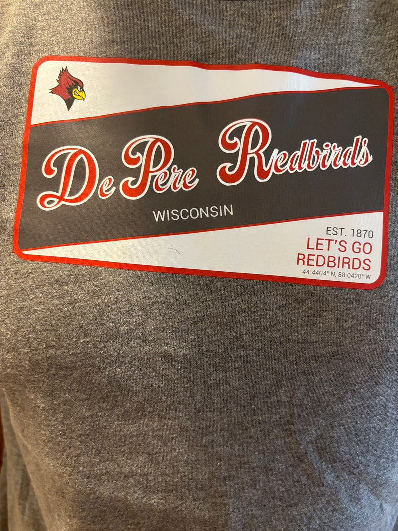 De Pere Adult Tee - Rectangle Emblem