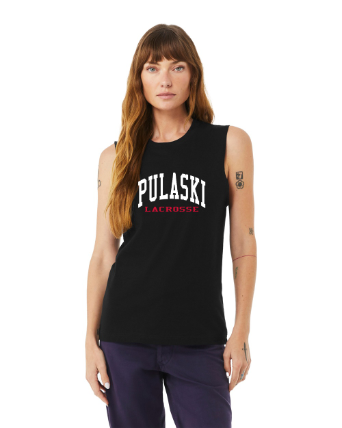 Pulaski Lacrosse BELLA+CANVAS® 3483 Unisex Jersey Muscle Tank CV252