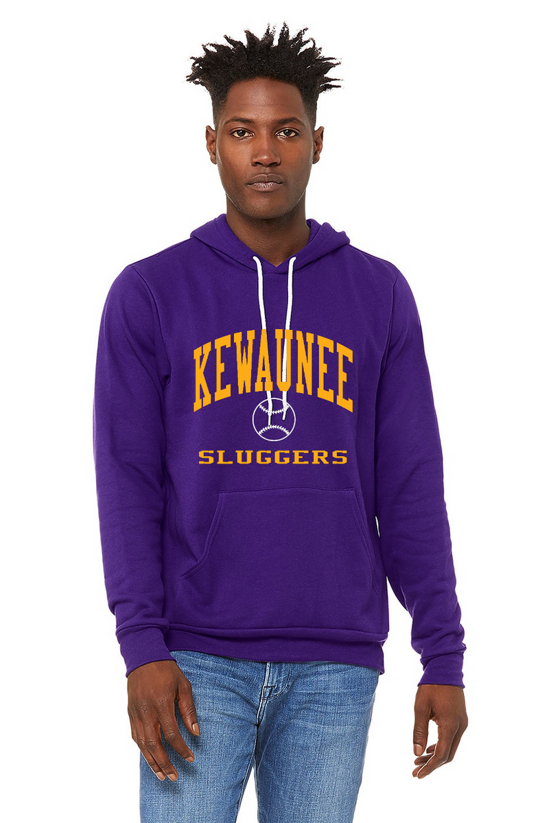 Kewaunee Adult Hoodie - BELLA CANVAS Purple Sluggers