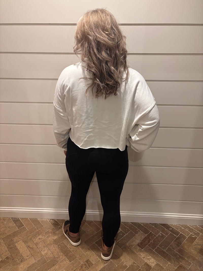 Wisconsin Phipps Split Sleeve Cropped Longsleeve