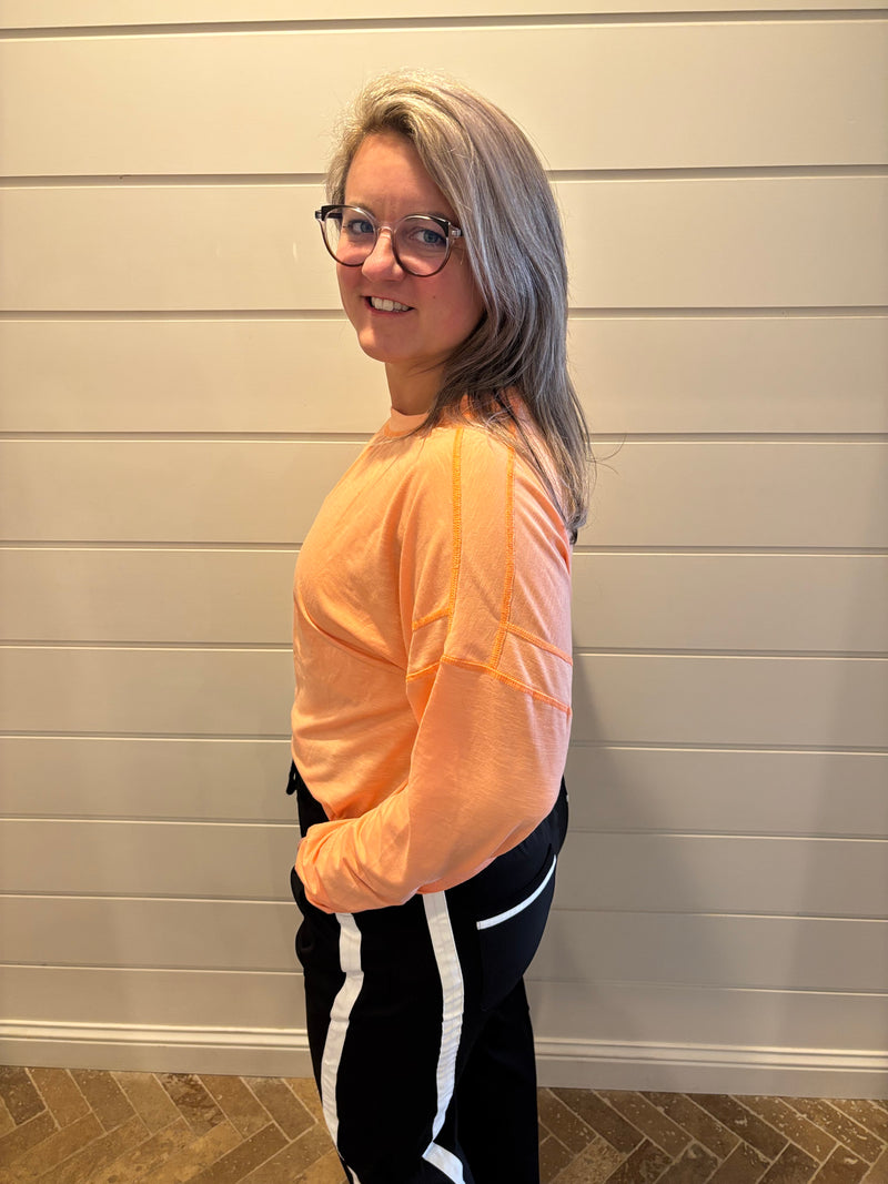 Cut-Out Backless Long Sleeve Sports Sweatshirt