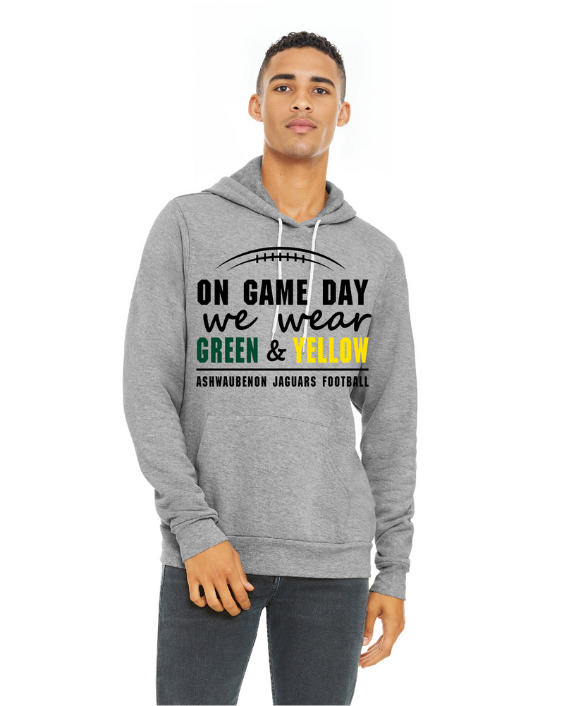 Ash Football Adult Hoodie - BELLA CANVAS Hoodie