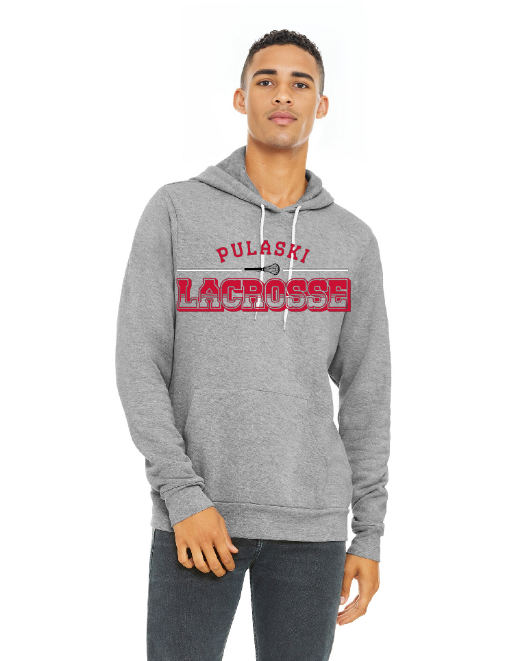 Pulaski Lacrosse BELLA + CANVAS Youth & Adult Hoodie LINES