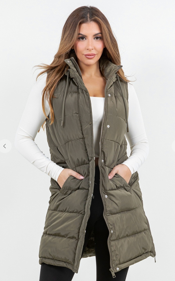 Long Puffer Vest