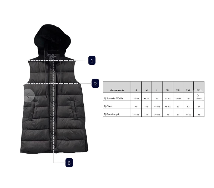 Long Puffer Vest