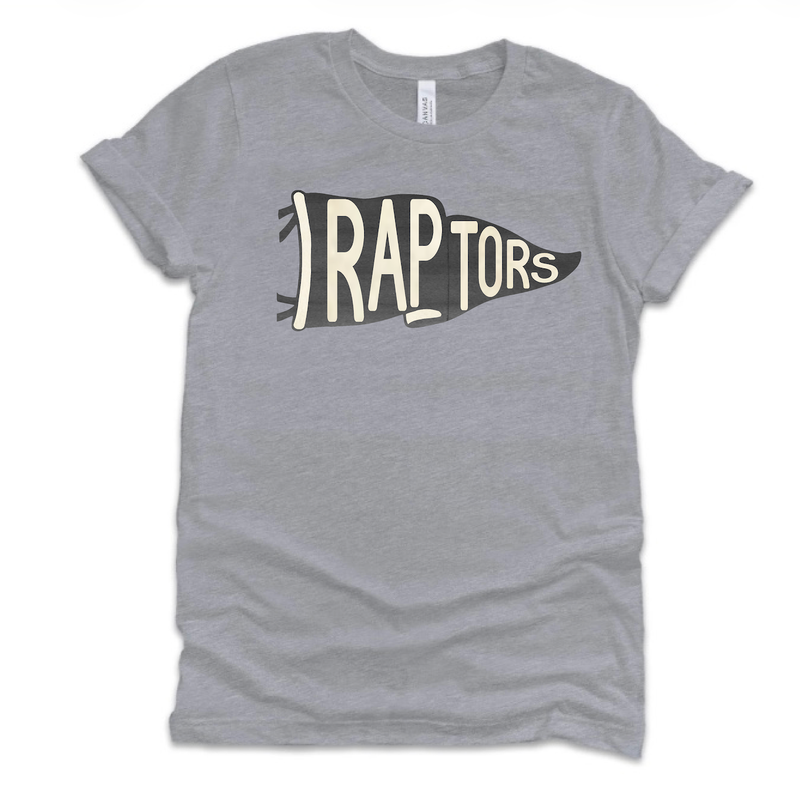 Redsmith BELLA CANVAS YOUTH & ADULT TEE Raptors Pennant