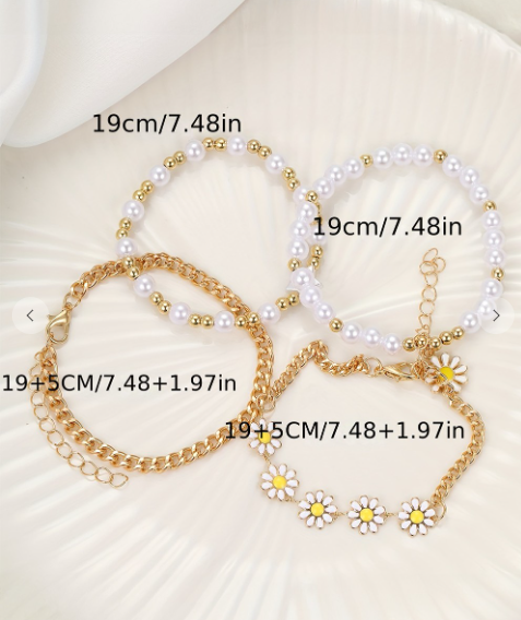 Daisy Bracelet Set