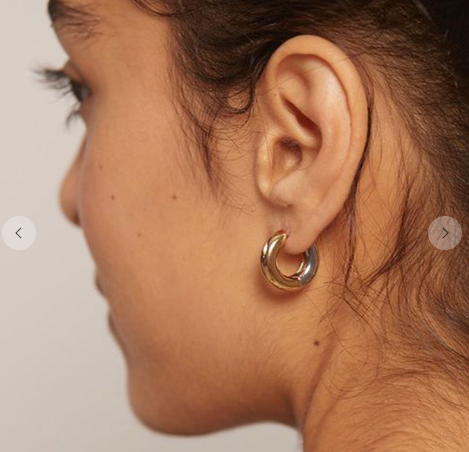 18k Waterproof Non-tarnish Stainless Steel Hoops