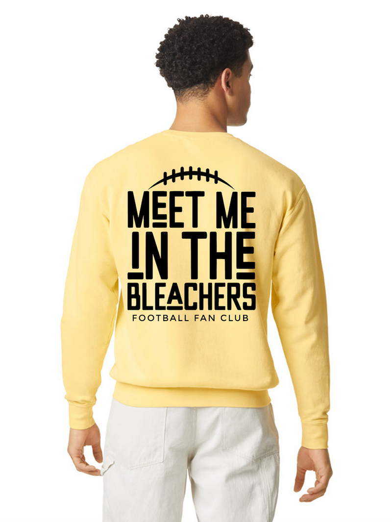 Ash Football Comfort Colors Crew Sweatshirt Bleachers
