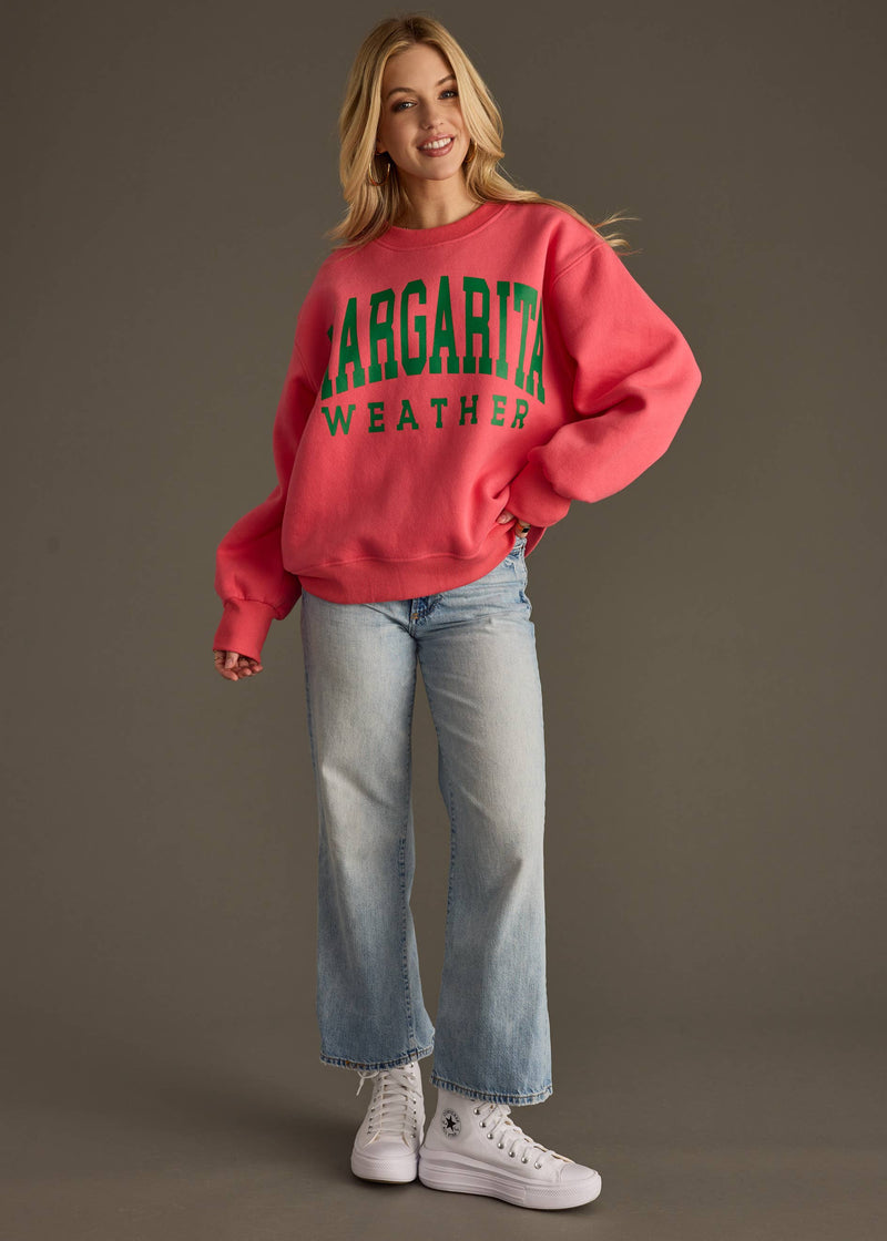 Coral Margarita Weather Sweatshirt