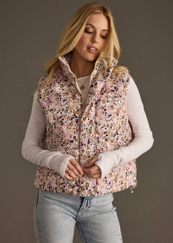 Multicolored Floral Vest