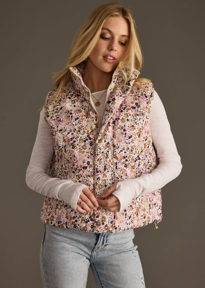 Multicolored Floral Vest