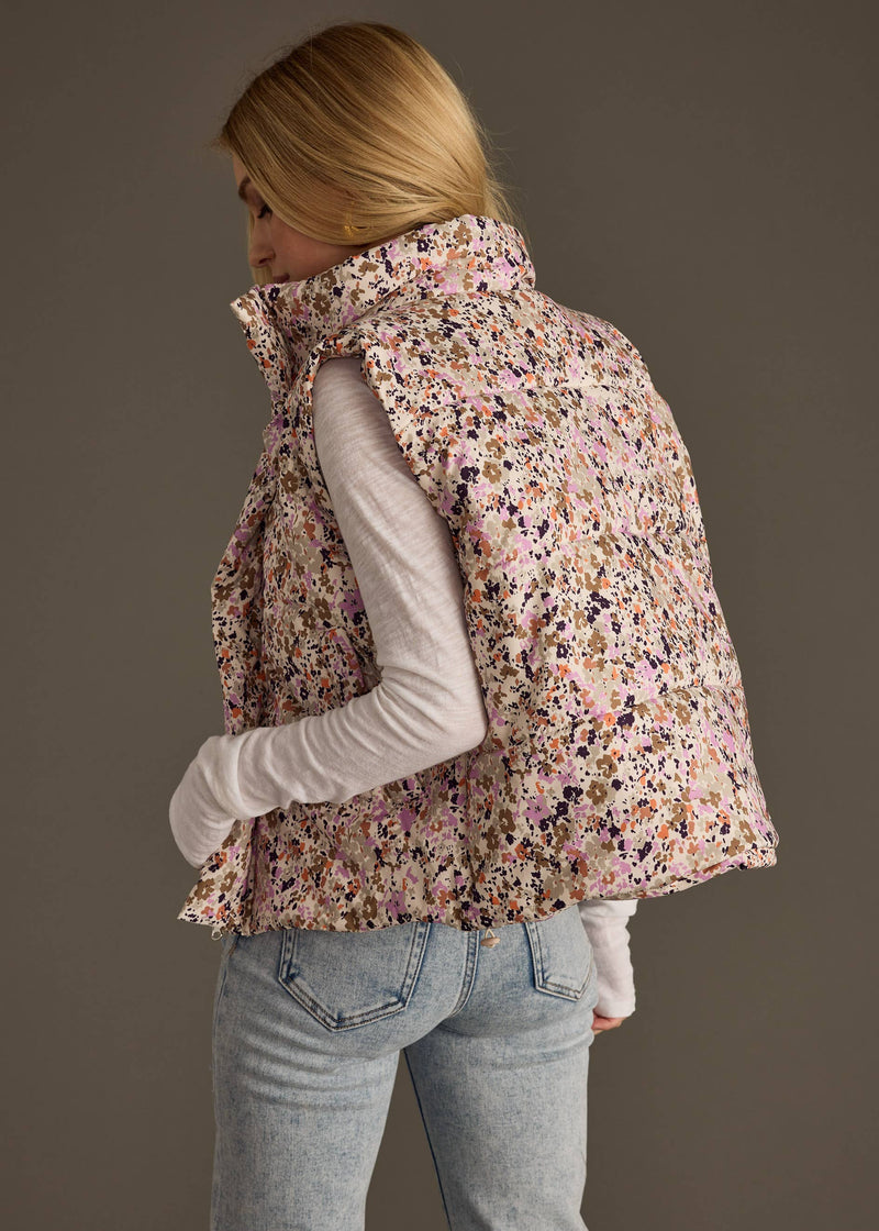 Multicolored Floral Vest