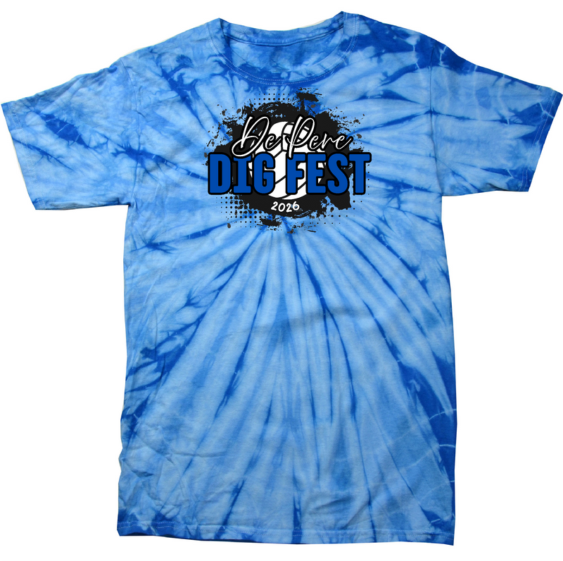 Dig Fest Tie Dye Youth & Adult Colortone Tee - TD955