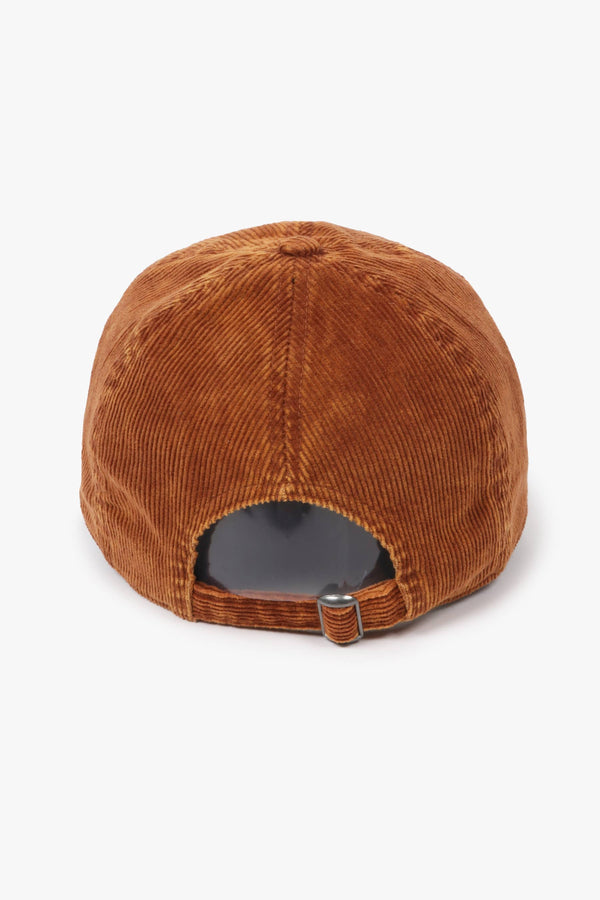 Solid Acid Wash Cotton Corduroy Fall Winter Baseball Cap