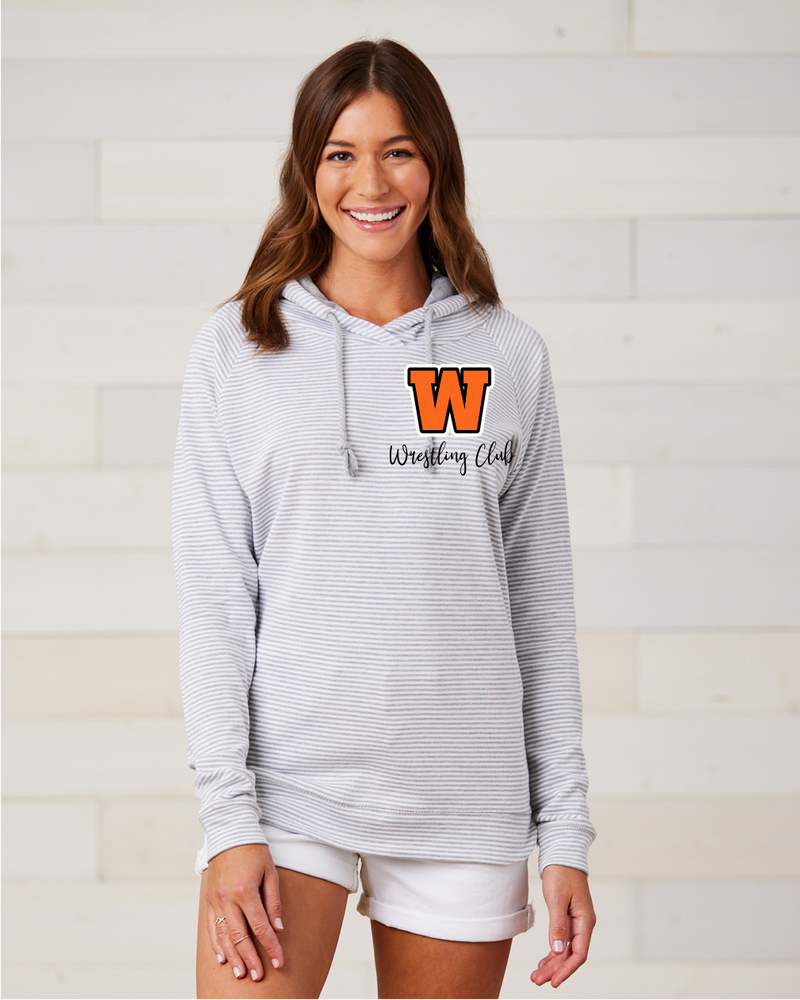 WDP Wrestling Club light pullover hoodie stripe