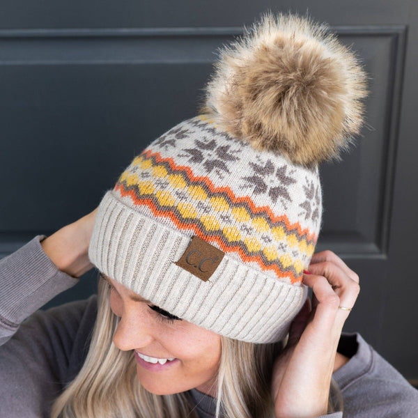 CC Nordic Fair Isle Beanie