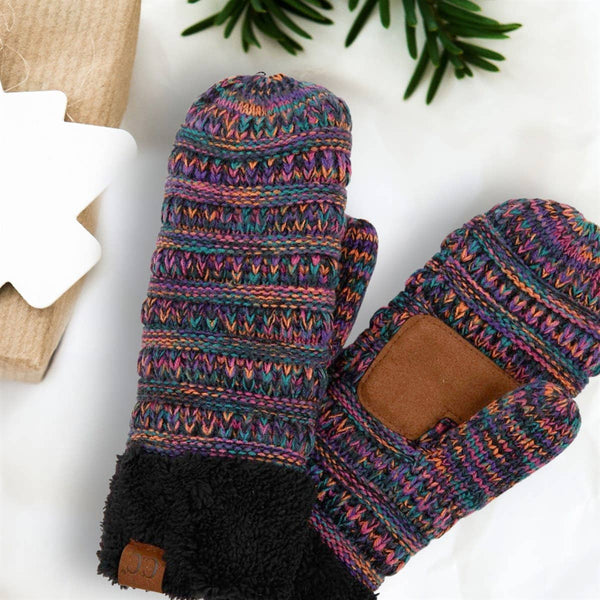 CC Crafted Multi Color Mittens -