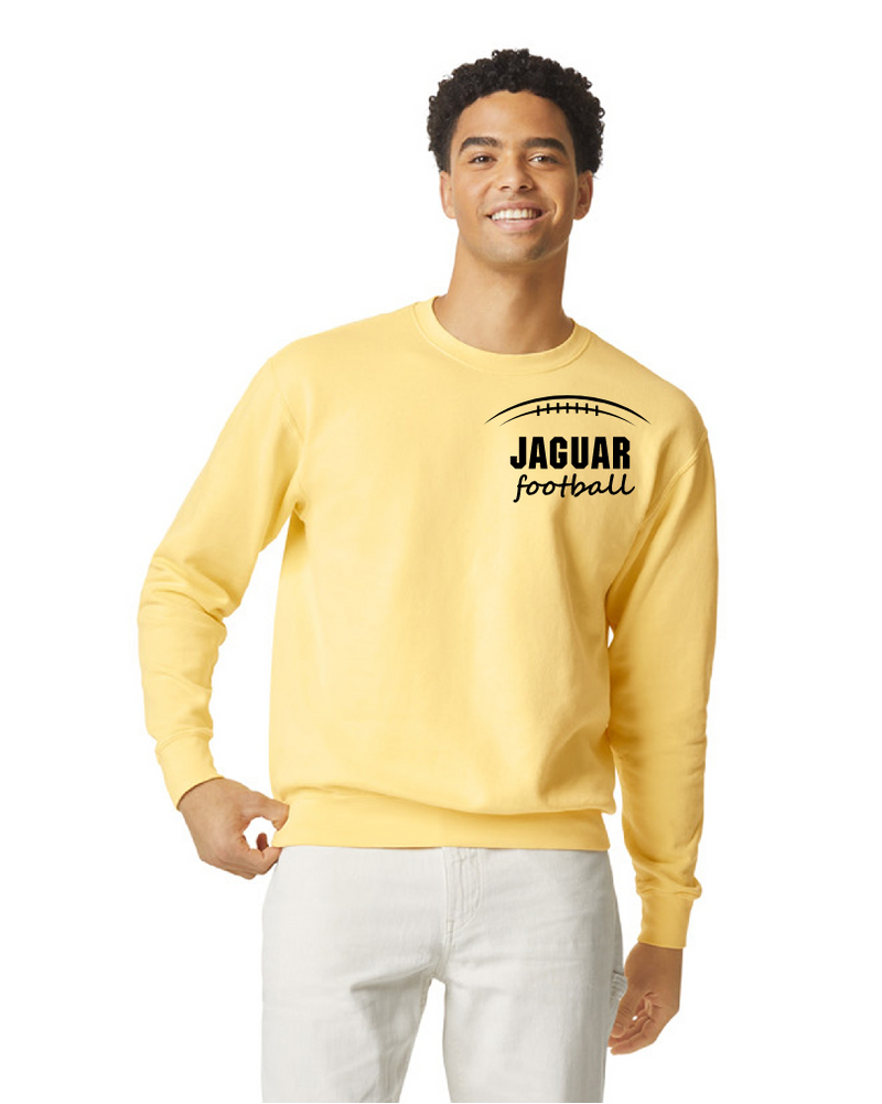 Ash Football Comfort Colors Crew Sweatshirt Bleachers