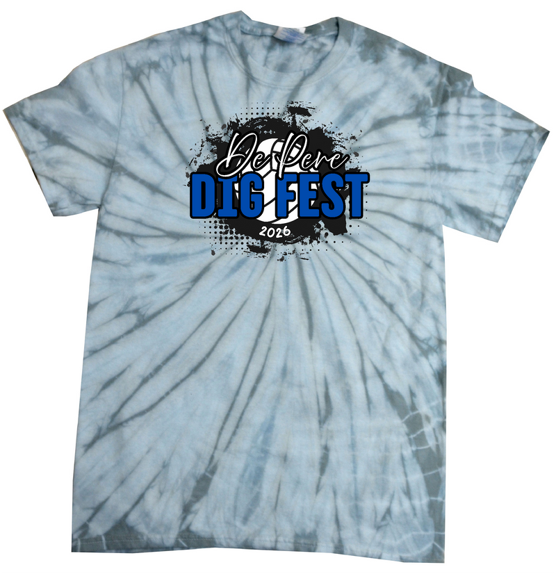 Dig Fest Tie Dye Youth & Adult Colortone Tee - TD955