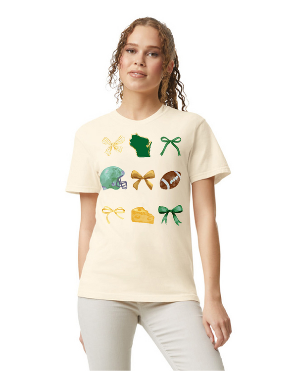 GB Comfort Colors Bows & WI Tee