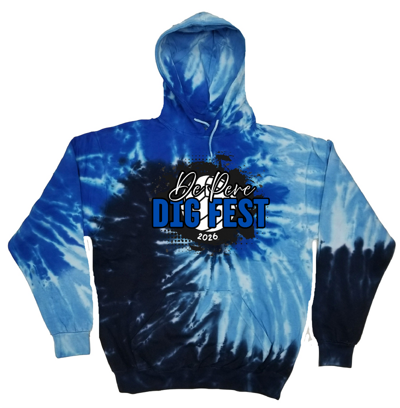 Dig Fest Youth & Adult Colortone Tie Dye Hoodie