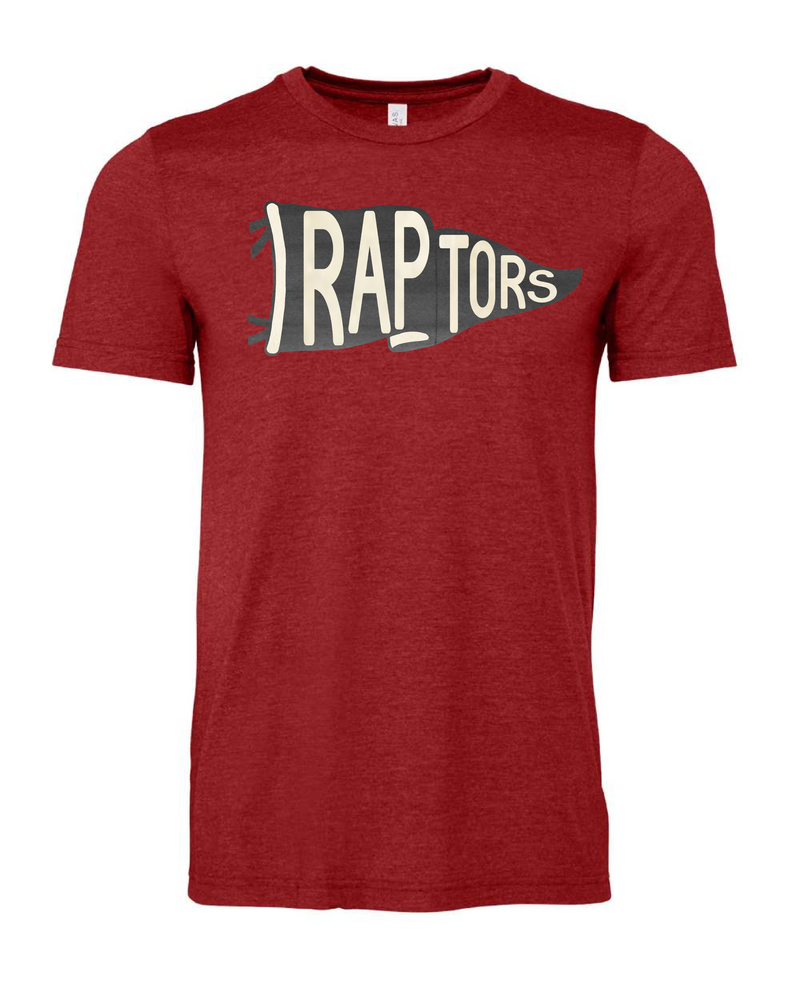 Redsmith BELLA CANVAS YOUTH & ADULT TEE Raptors Pennant