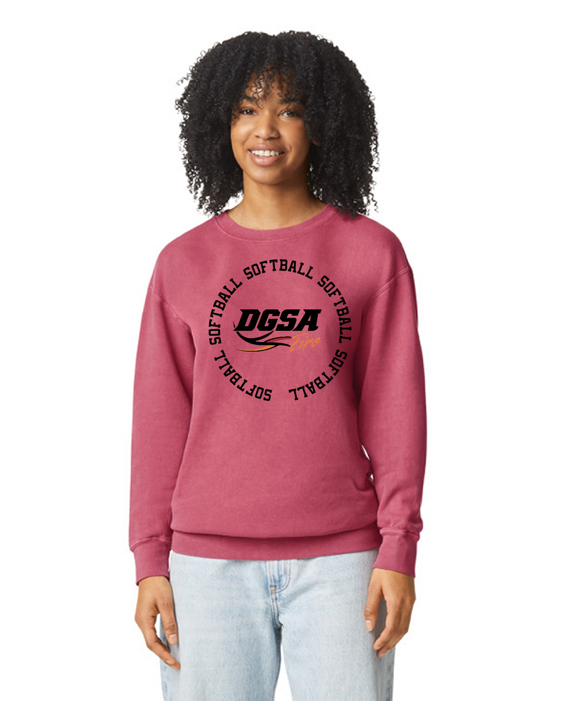 DGSA Comfort Colors Crew Sweatshirt Circle