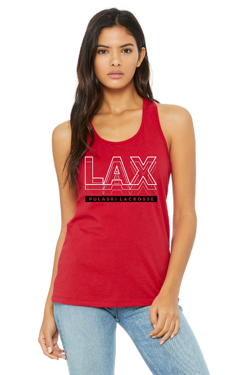 Pulaski lacrosse BELLA CANVAS Racerback Tank