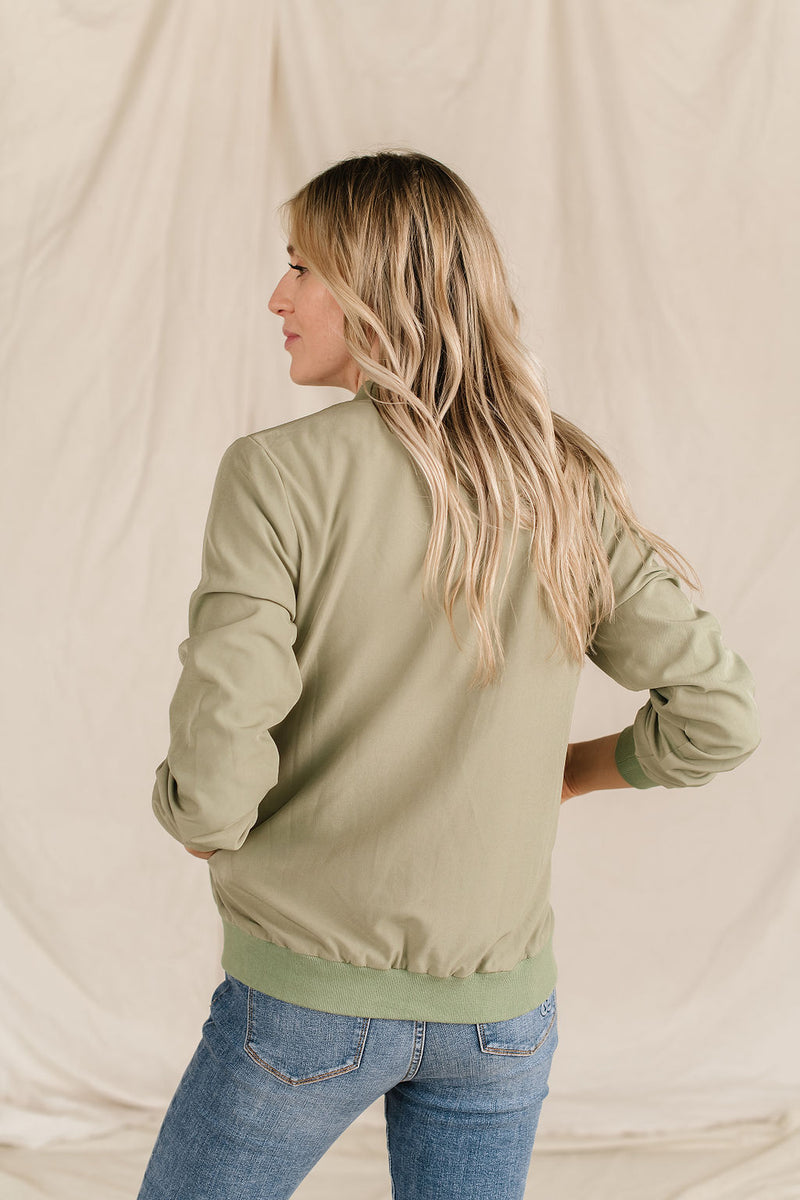 Ampersand NEW ATS Click image to zoom bomber jacker- sage green