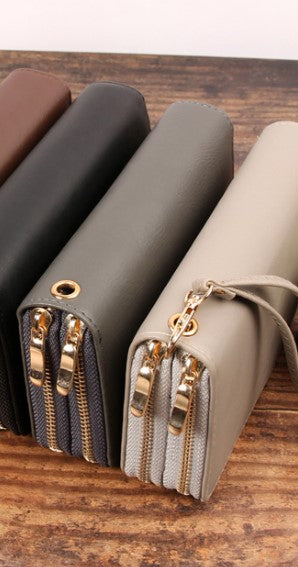 Double Zip Around Wallet