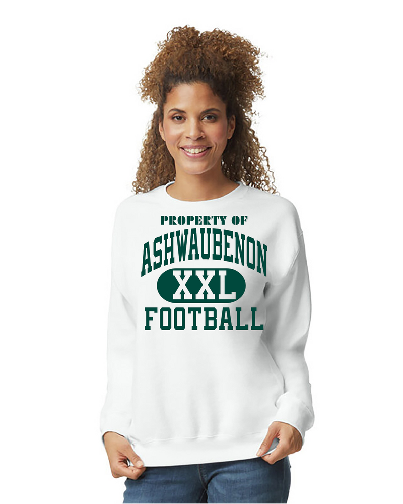Ash Football Gildan Crew XXL