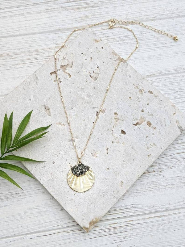 Gold Coin Necklace Medallion Necklace Coin Pendant Necklace - Hope Clothing GB