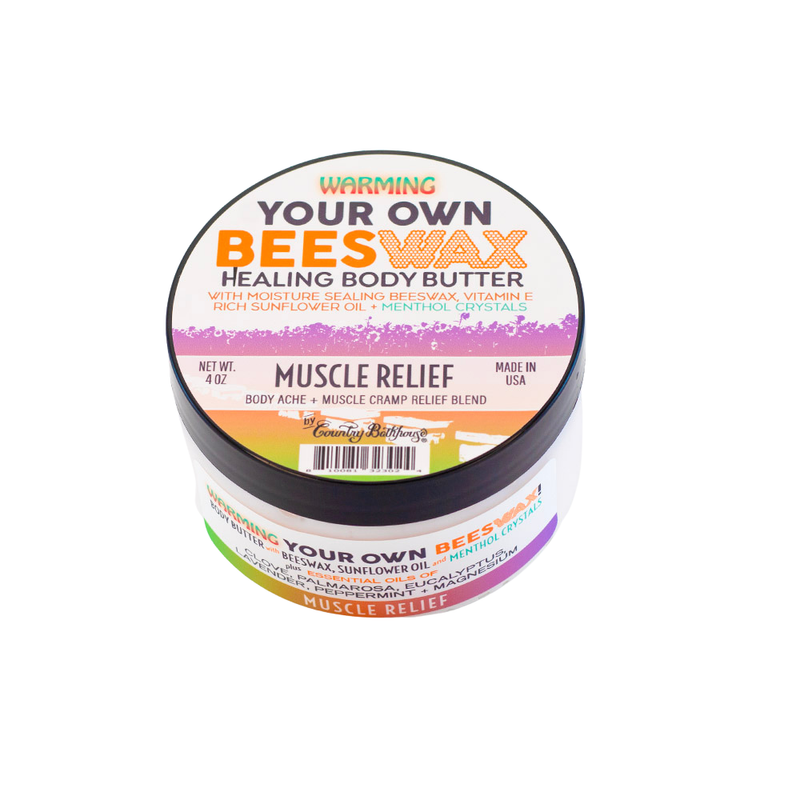Warming Your Own Beeswax Body Butter - Muscle Relief